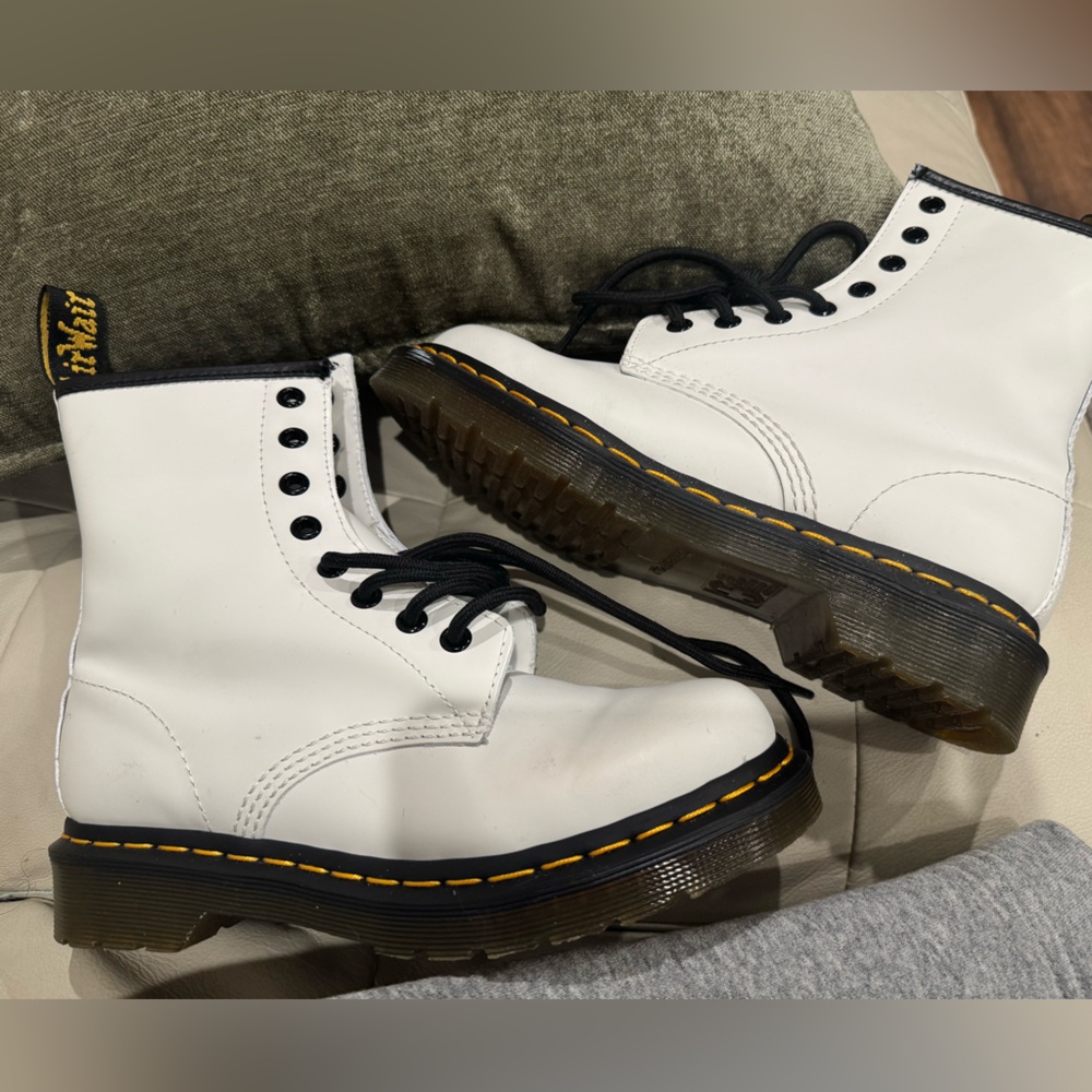 White Doc Marten Boots